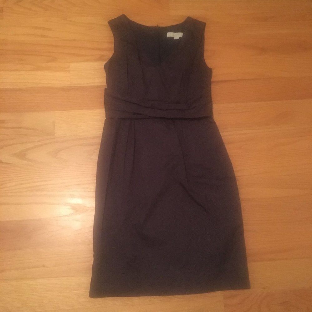 Ann Taylor 100% cotton Sheath Dress Gray Size 0